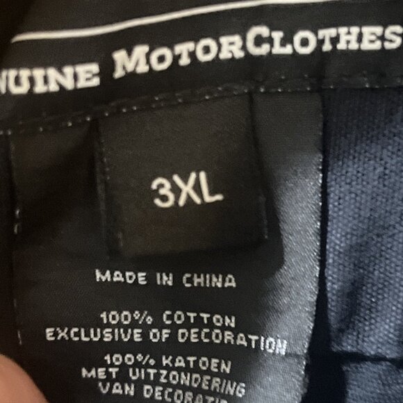 Harley Davidson Mens Navy Blue, Orange, White Button Up Shirt Jacket  Size 3XL - Picture 4 of 12